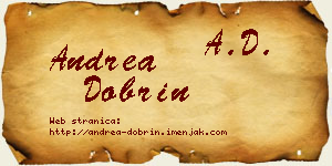 Andrea Dobrin vizit kartica